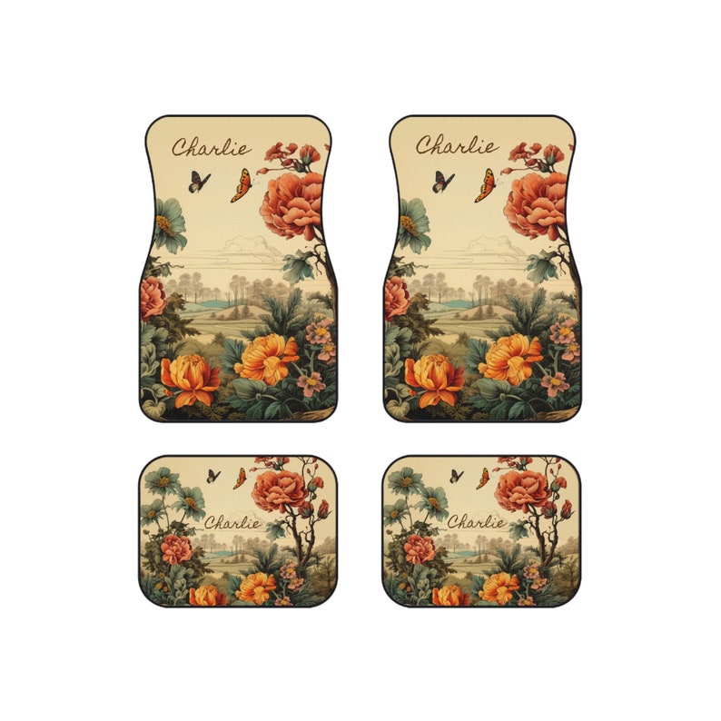 Customizable Car Floor Mat Set - Personalize Your Ride with a Set of 4 Mats