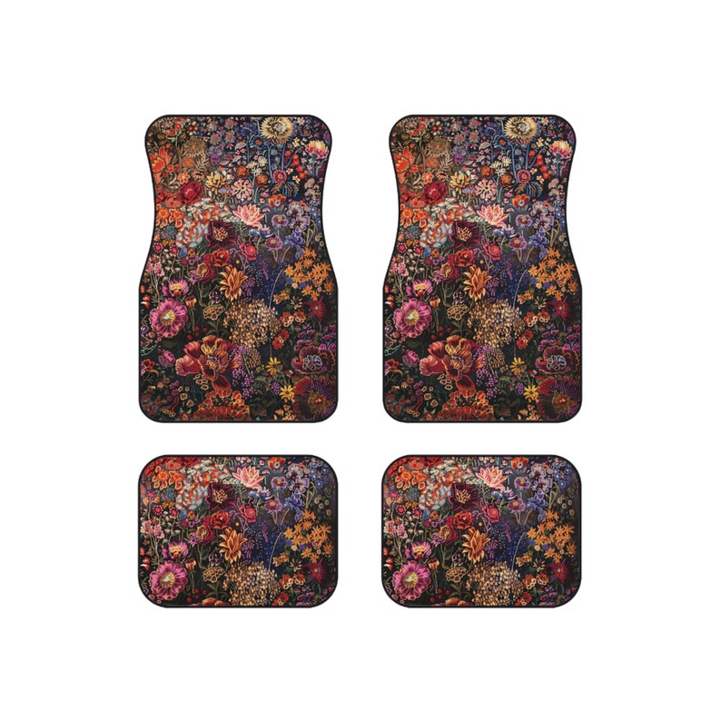Car Mats Persian Look Car Mats Set of 4 Persian Carpet Floor Mats Inspired Car Mats Stylish Floor Mats Interior Car Mats Upgrade Floor Mats