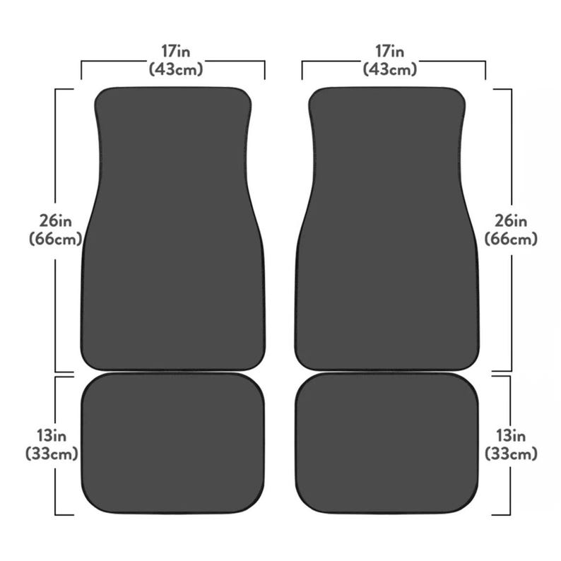 Blue Persian Rug Pattern Car Floor Mats: Universal Fit