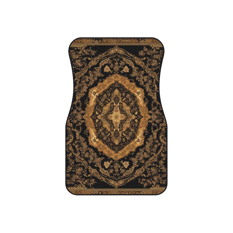 Colorful  Persian-Inspired Car Mats - Set of 4 - Custom Car Mats With Non-Slipping Backing - Luxury Car Mats - Elegant Car Mats, Car Gifts