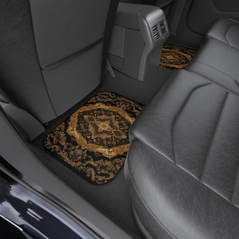 Colorful  Persian-Inspired Car Mats - Set of 4 - Custom Car Mats With Non-Slipping Backing - Luxury Car Mats - Elegant Car Mats, Car Gifts