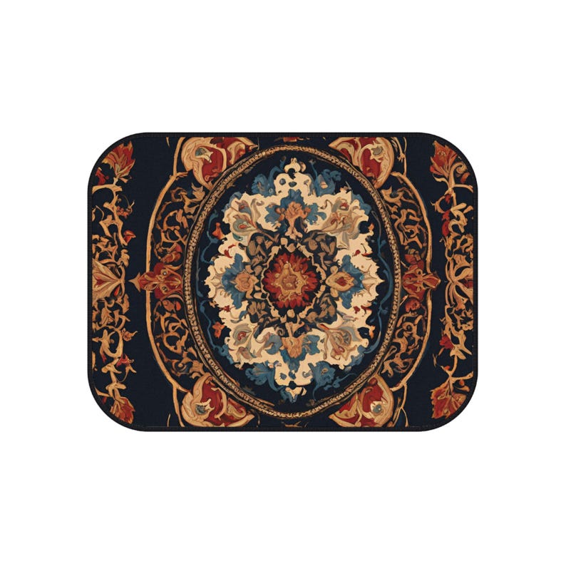 Colorful Persian-Inspired Car Mats - Set of 4 - Custom Car Mats With Non-Slipping Backing - Luxury Car Mats - Elegant Car Mats - Car Gift