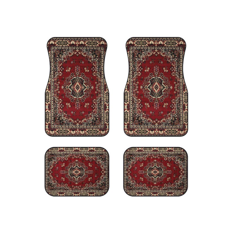 My Car Stuff 'An Oriental Rug' Custom Design Car Mats (4x Front & Rear)