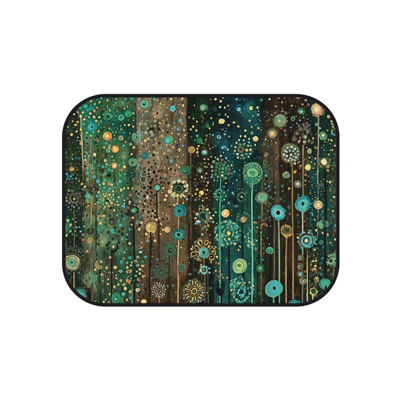 Car Mats (Set of 4), Klimt Inspired Girly Aesthetic Boho Floor Mats, Cute Car Interior Decor, Sweet 16 Gift, New Car Gift, Car Accessories