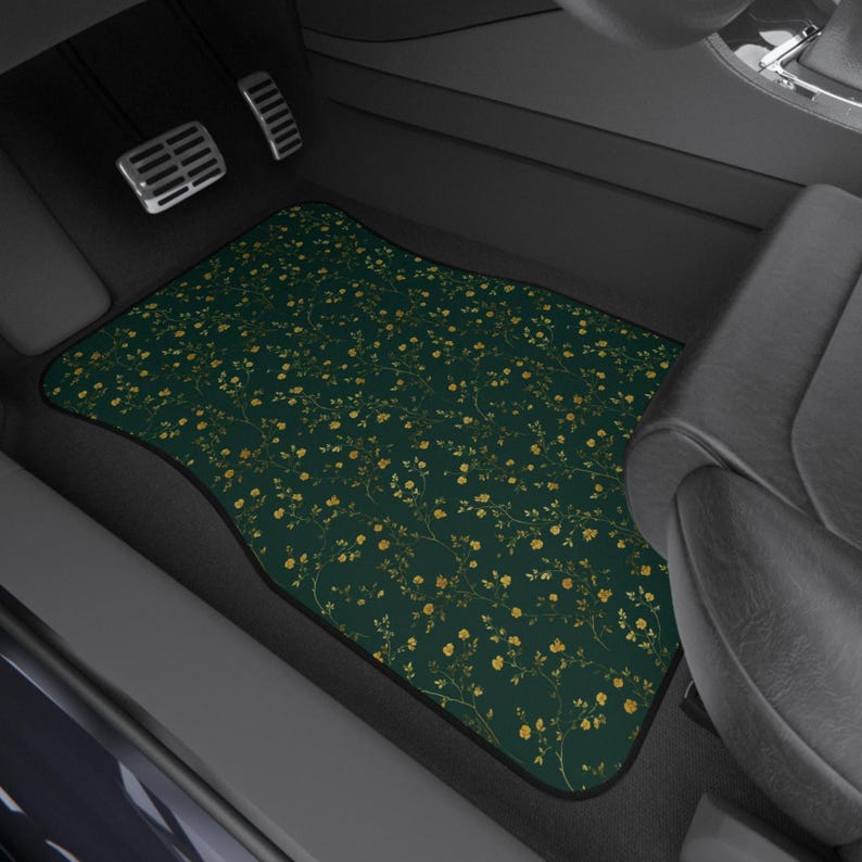 Car Mats (Set of 4), Cottagecore Girly Aesthetic Boho Floor Mats, Cute Car Interior Decor, Sweet 16 Gift, New Car Gift, Car Accessories