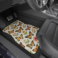 Butterfly Garden Car Mats Set, Floral Car Floor Mats, Custom Auto Accessories, Spring Decor, Gift for Nature Lovers