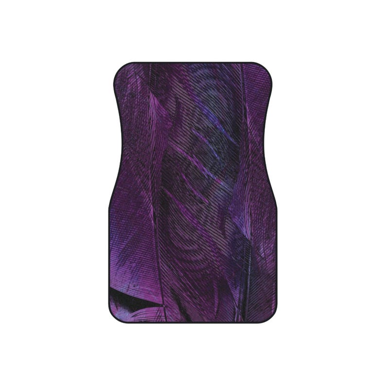 Car Mats, Set of 4 - Violet Texture Premium Luxury