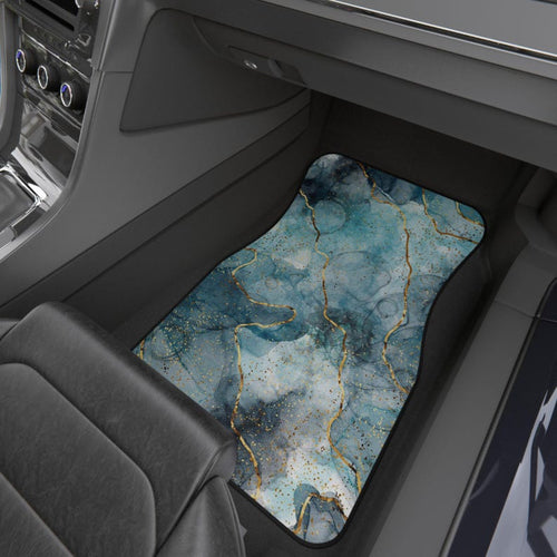 Car Mats - Glass Blue Ocean Luxury Design