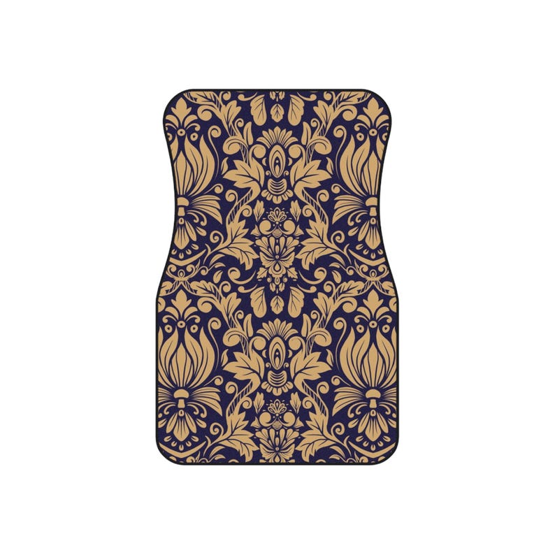 Elegant Floral Car Mats Set - Stylish Vehicle Floor Mats, Auto Accessories, Gift for Car Lovers, Floral Protection, Luxury Car Decor