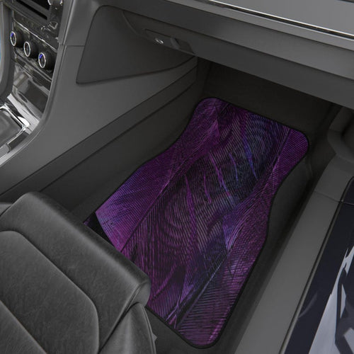Car Mats, Set of 4 - Violet Texture Premium Luxury