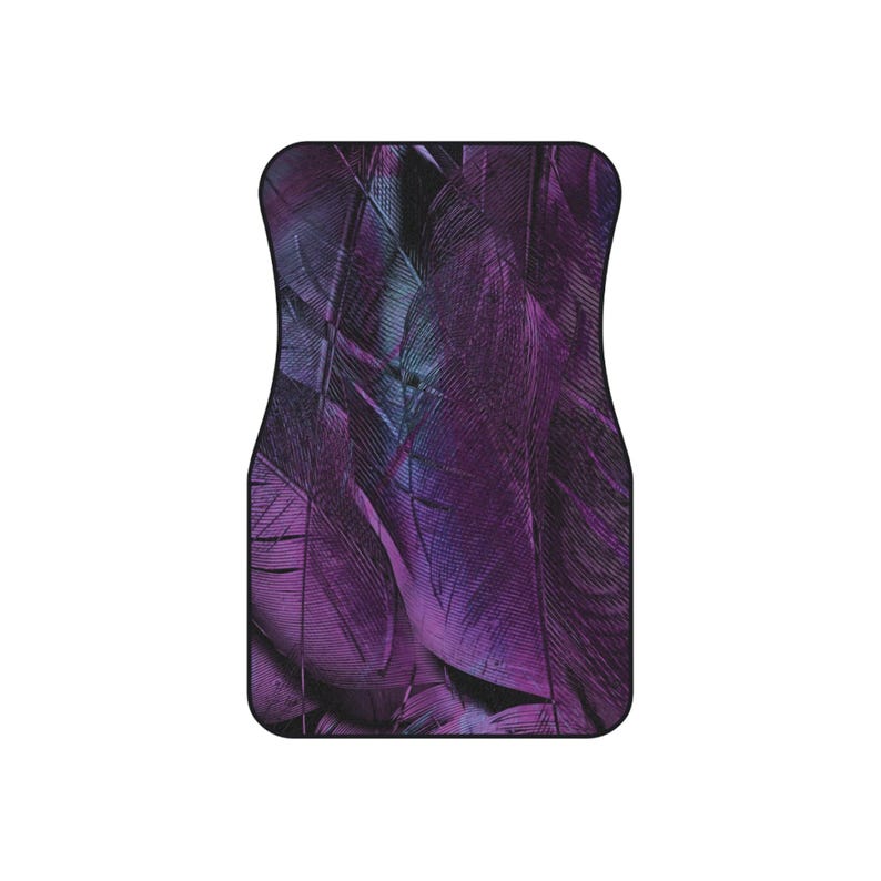 Car Mats, Set of 4 - Violet Texture Premium Luxury