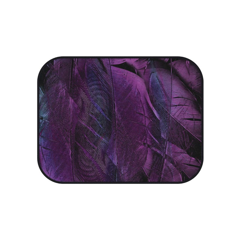 Car Mats, Set of 4 - Violet Texture Premium Luxury
