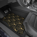 Luxury Persian Car Mats - Black & Gold, Anti-Slip (Set of 4)