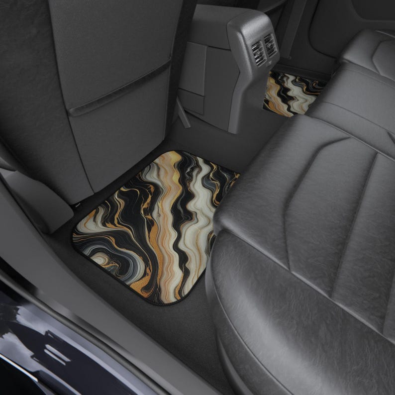 Golden Flow - Luxurious Marble Art Design