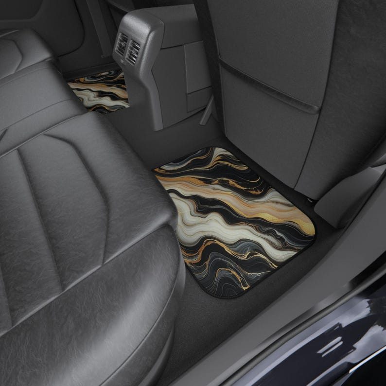 Golden Flow - Luxurious Marble Art Design