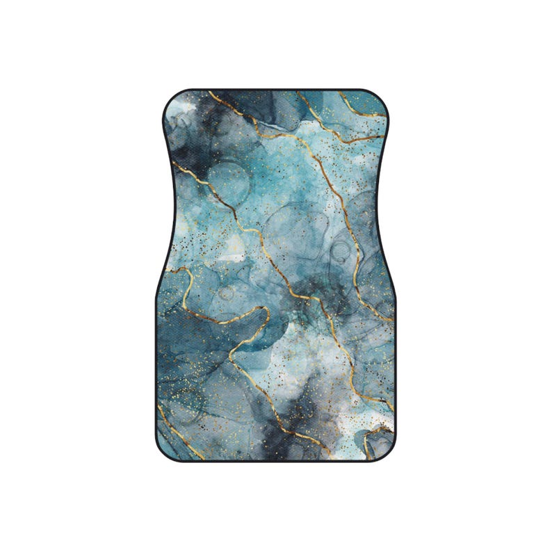 Car Mats - Glass Blue Ocean Luxury Design