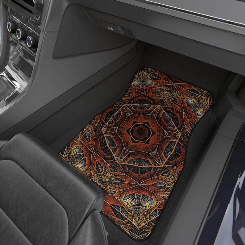 Car Mats - Elegant Damask Modern Design
